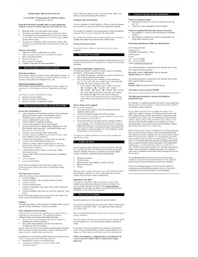 Provocholine Insert English (Norwegian Countries)