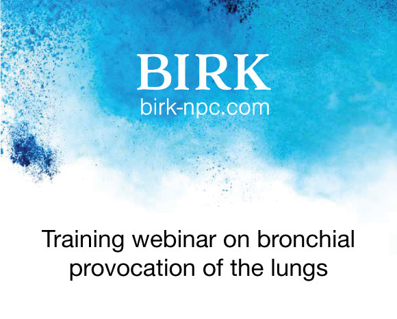 Birk Training webinar on bronchial provocation of the lungs